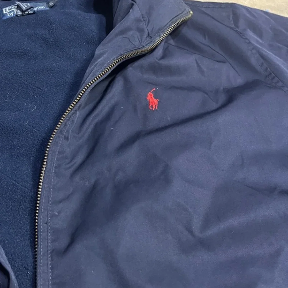 VTG Polo Ralph Lauren Jacket Mens XXL Red‎ Pony Logo Full Zip Fleece Lined